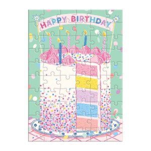 Confetti Birthday Cake Greeting Card Puzzle