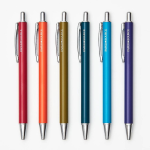 PS Collection Matte Jewel Rounded Ballpoint Pen S/6