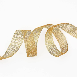 Maze Gold Net Ribbon 1.5 5 YD