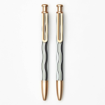 PS Collection Gray Wavy Ballpoint Pen S/2