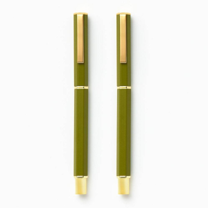 Paper Wasp Olive Ballpoint Pen S/2 - Limited Edition