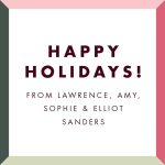 Mod Bevel Border Holiday Gift Tag Label