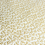 Gold Vines on Cream Stone Wrapping Paper