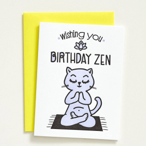 Zen Wishes Birthday Card