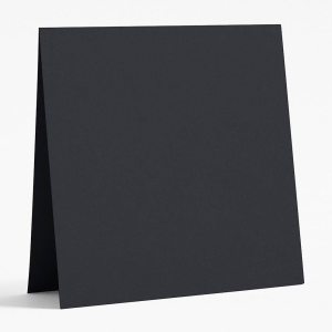 5.5 Square Black Folded Cards