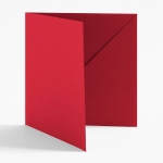 5.5 Square Red Diagonal Folders