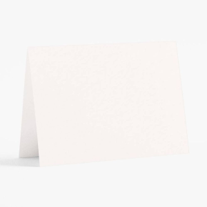Superfine White 4 Bar Folded Cards