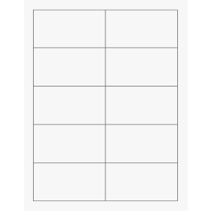 Pure White Printable Business Cards