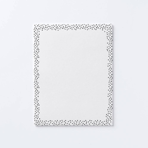 Vanilla Bean Border Craft Paper