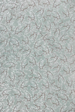 Silver Cherry Blossom On Blue Handmade Paper