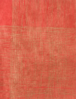 Lokta Gold Crossed Lines on Red Handmade Paper