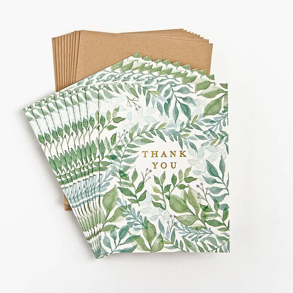 Watercolor Garden Thank You Card Set