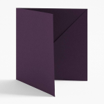 5.5 Square Aubergine Diagonal Folders