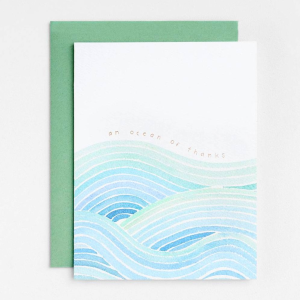 Ocean of Thanks Thank You Card