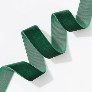 Velvet Evergreen Ribbon 1 5 YD