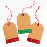 Red/Green Glitter Gift Tags