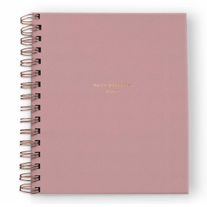 Dusty Rose Daily Overview Planner