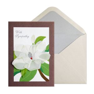 Vellum Flower Sympathy Card