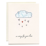 Handcrafted Sorry For Your Loss Sympathy Card