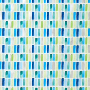 Blue & Green Tile Stone Wrapping Paper