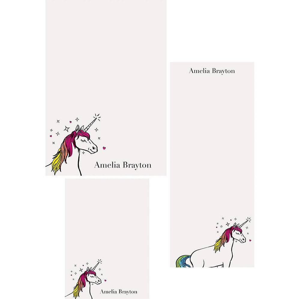 Unicorn Mixed Personalized Notepads