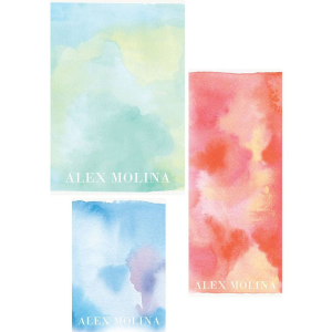 Watercolor Mixed Personalized Notepads
