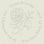 Sketch Rose Custom Embosser