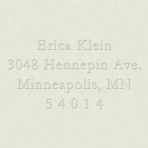 Garamond Custom Embosser Plate