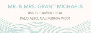 Waves Return Address Label