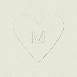 Filled Heart Custom Embosser Plate