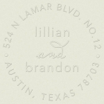 Harmony Script Custom Embosser Plate