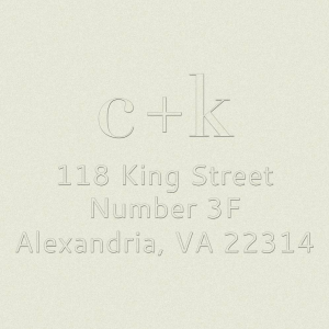 Lowercase Initials Custom Embosser Plate