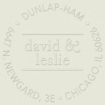 Circle Ampersand Custom Embosser Plate