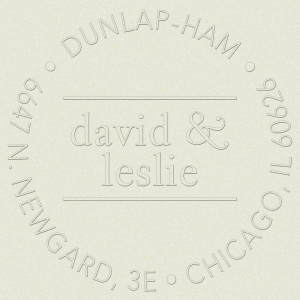 Circle Ampersand Custom Embosser Plate