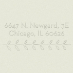 Vine Sans Surname Custom Embosser Plate