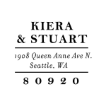 Gilded Marble Custom Stamp