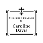 Fleur-de-Lis Book Custom Stamp