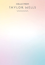 Hello Gradient Personalized Notepad Set