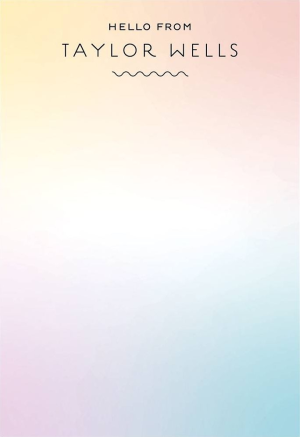 Hello Gradient Personalized Notepad Set