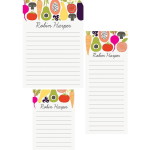 Farmers Market Mixed Personalized Notepads