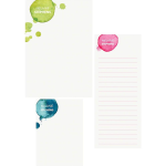 Watercolor Splash Mixed Personalized Notepads