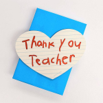 Heart Teacher Thank You Card