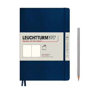 Leuchtturm Navy Unlined Softcover Medium Notebook
