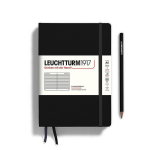 Leuchtturm Black Ruled Page Hardcover Medium Notebook