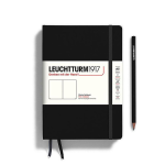 Leuchtturm Black Unlined Hardcover Medium Notebook
