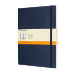 Moleskine Classic Notebook. Extra Large. Ruled. Sapphire Blue. Soft Cover (7.5 x 10)