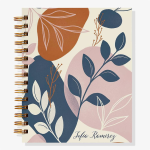 12-Month Abstract Botanical Custom Planner