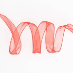 Rust Organdy Wired Ribbon 1 10 YD