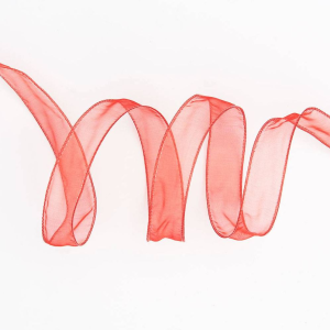 Rust Organdy Wired Ribbon 1 10 YD