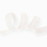Cream Organdy Wired Ribbon 1 10 YD